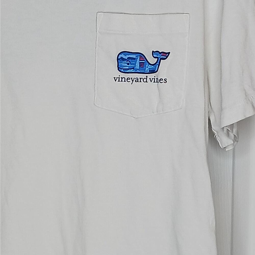 Vineyard Vines Men's 100% Cotton Pocket Tee Size Small - Picture 2 of 8